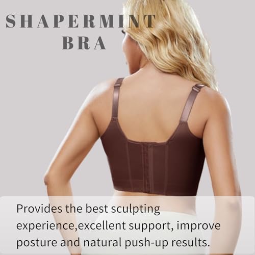 Super Push Up Bra Smoothing Back Fat Bra with Support T Shirt Bra