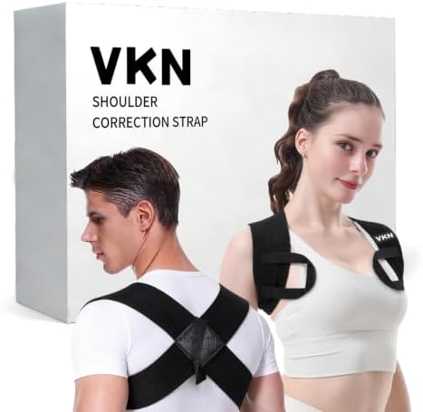 VKN Posture Corrector for Men and Women One-Piece Back Brace Exercise(M)