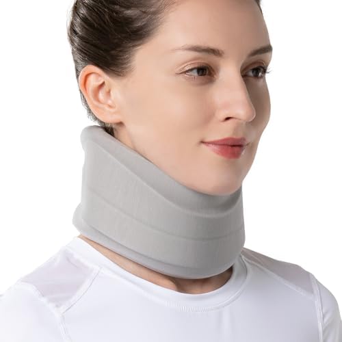 Velpeau Cervical Collar Neck Brace for Neck Pain and Strong Support, Grey S
