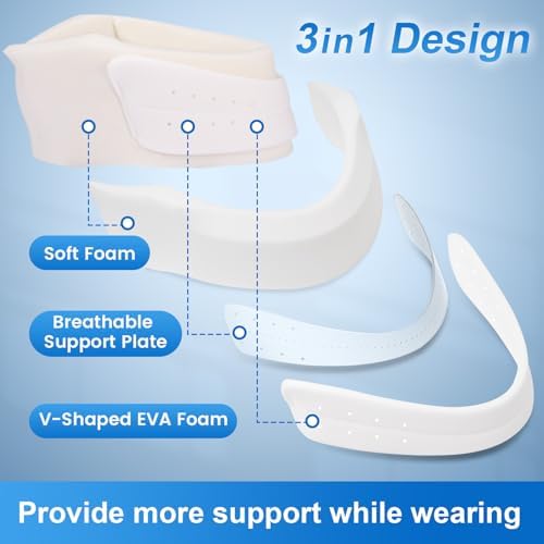 Velpeau Cervical Collar Neck Brace for Neck Pain and Strong Support, Blue L