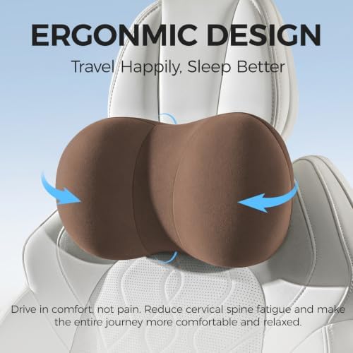 BABUR Car Headrest Pillow, Car Neck Pillow for Pain Relief While Driving