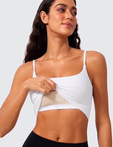 CRZ YOGA Butterlift Scoop Neck Crop Tank Top