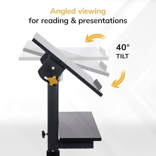 Mount-It! Rolling Podium Stand, Height Adjustable Lectern for Classroom