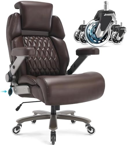 Big and Tall Office Chair 700lbs, Ergonomic High Back Computer Desk Chair
