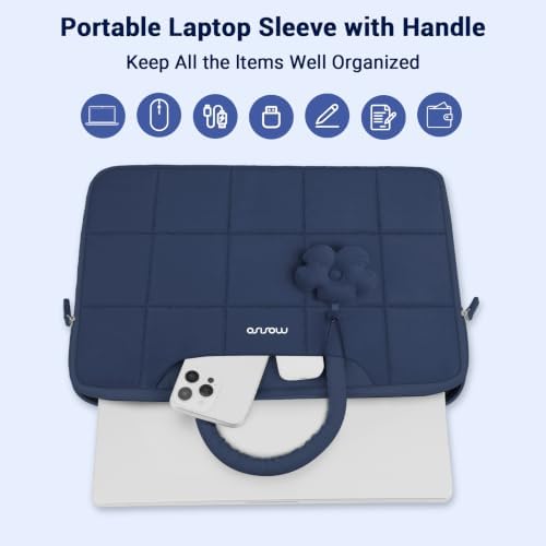 MOSISO Laptop Case 13.3 inch, 13-13.3 inch Laptop Sleeve, Haze Blue