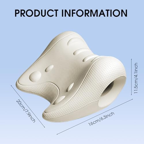 Neck Stretcher, PU Soft Cervical Traction Device - Tri-Directional Decompression for Pain Relief, Men Women