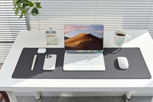 ALOANES Non-Slip Extended Mouse Pad Office&Home Desk Mat Stitched Edge
