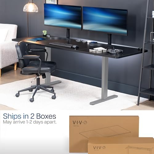 VIVO Black 83 x 30 in Standing Desk, DESK-KIT-E2G84-30B