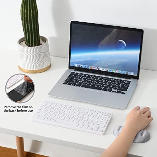 UnivoColors Gray Superfine Memory Foam Wrist Rest Soft Gel Ergonomic Mouse Pad Wrist Support for Mouse, Gaming, Computer, Laptop, Office
