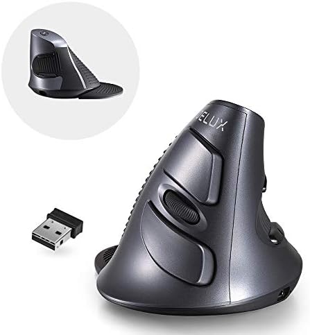 DELUX Ergonomic Vertical Mouse, Rechargeable Vertical Mouse (M618G DB)