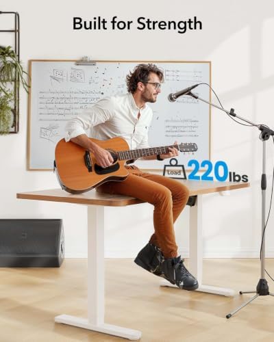 HUANUO Standing Desk Frame with Brushless Motor for Max 75 x 35 inch Tops