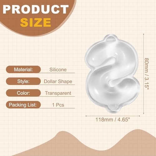 PATIKIL Gel Wrist Rest, Wrist Support for Mouse Dollar Shape Ergonomic Mouse Pad Soft Silicone Support Comfortable Cushion for Computer Gaming Office Home, Transparent