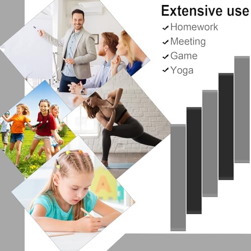 PLULON 15 Pack Chair Bands for Kids with Fidgety Feet Fidget Bands for Classroom Chairs Bands for Students Chairs Desks with Sensory ADHD ADD Autism - Black Gray