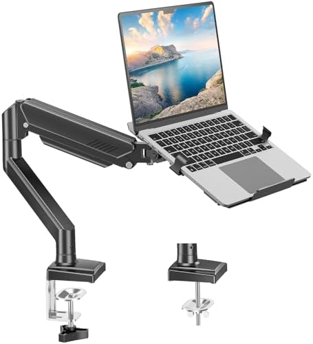 MOUNT PRO Laptop Arm Mount for Desk, Fits Max 17" Notebook and 32" Monitors