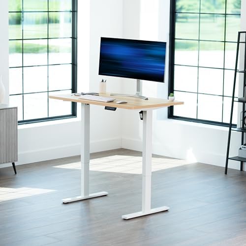VIVO Light Wood 48 x 30 in Standing Desk, DESK-KIT-1W5C