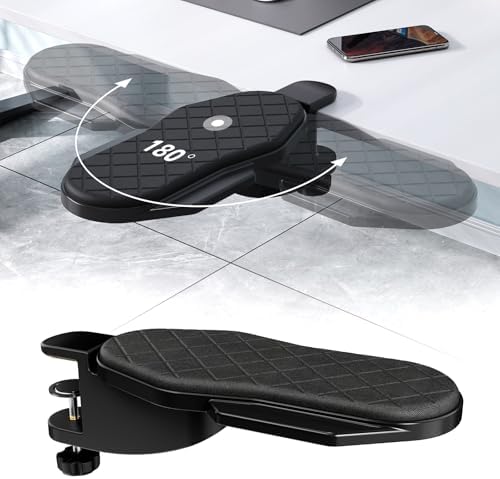 CABTE Ergonomics Desk Extender Tray, Table Mount Arm Wrist Rest Shelf