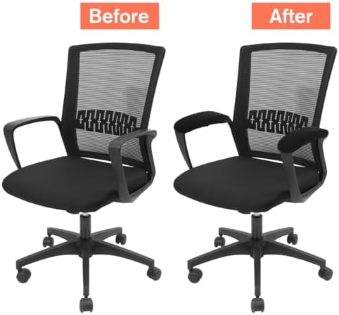 Office Chair Armrest Covers Memory Foam Cushion Pads for Forearm Support Elbow Protection Universal Fit Desk Chair Replacement Arm Covers