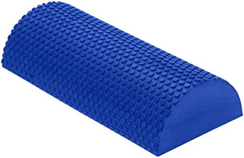 High Density EVA Foam Roller for Physical Therapy – Deep Tissue Massager with Textured Bumps for Myofascial Release & Fitness Training - Lightweight & Durable 12" Half Foam Roller – Made in the USA