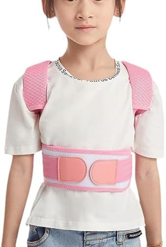 Back Brace Posture Corrector Kid Teenagers,Adjustable Upper Back Straightener Lumbar Support Belt for Hunchback Correction Pain Relief,Breathable Spine Support Brace Spine Corrector