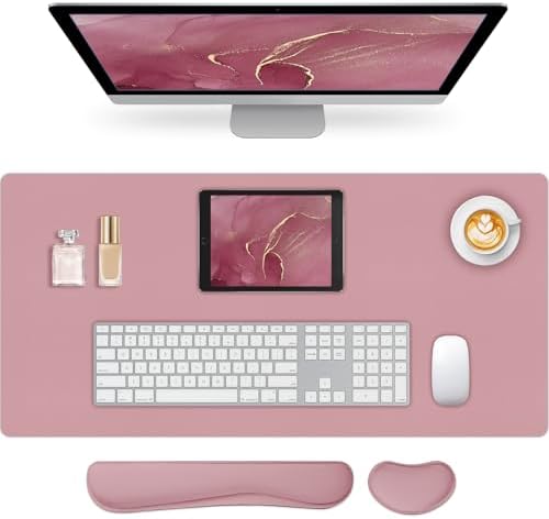 Mouse Pad and Keyboard Wrist Rest, 3-in-1 Keyboard and Mouse Pad