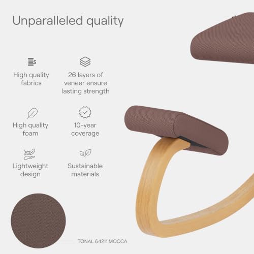 Varier Ergonomic Kneeling Chair, Rocking Knee Stool for Home Office Desk