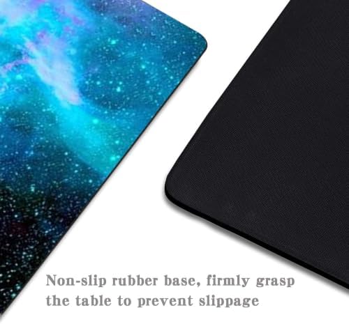 Galaxy Space Mouse Pad, Blue and Purple Nebula Anti-Slip Gaming Mousepad, Small Mouse Pads for Desk Computers Laptop Office