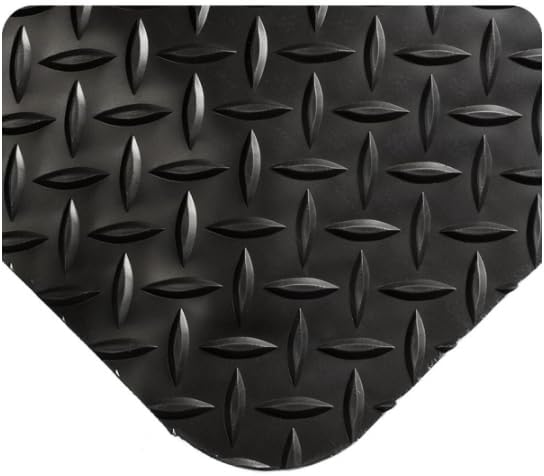 1 Pack Odorless Anti-Fatigue Mat Anti-Static Anti-Fatigue Inline Foot Mat (Black,0.9Mx0.6Mx20mm)