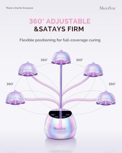 MelodySusie Gooseneck Cordless UV Nail Lamp P-ArtM2 Light for Nail Tips