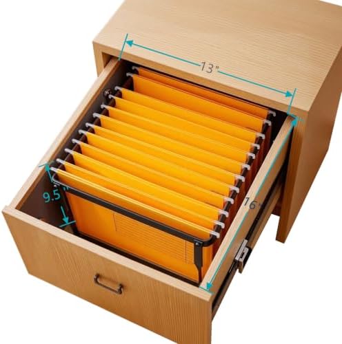 Hanging File Folder Frame-File Cabinet Rails for desk drawer,Black
