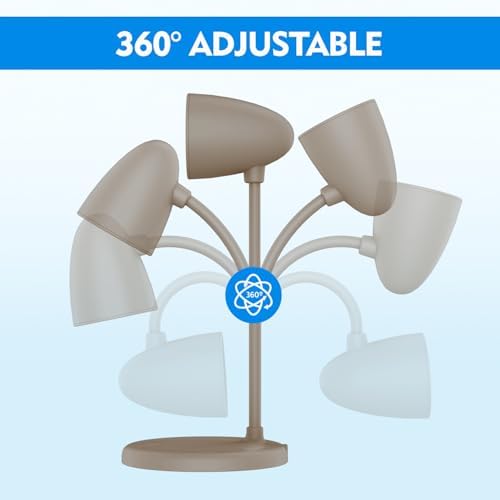 LED Desk Lamp for Home Office,Dimmable Table Lamp 3 Light Colors