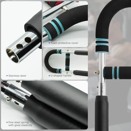 Twister Arm Trainer, 60-100lb Adjustable Chest Workout Equipment, Portable Power Twister Bar, Detachable Design, Arm Trainer for Men, Chest Trainer for Men, Shoulder Muscle Training, Fitness Anywhere