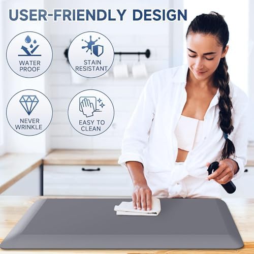 4/5 Inch Thick Kitchen Mats for Floor, StepRite Kitchen Rug for Standing