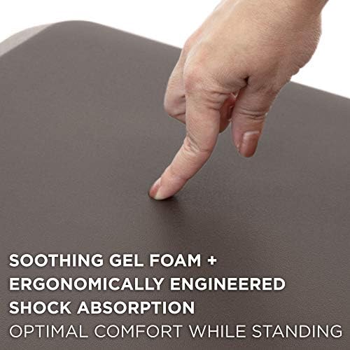Mount-It! Standing Desk Floor Mat, 18x22, Brown
