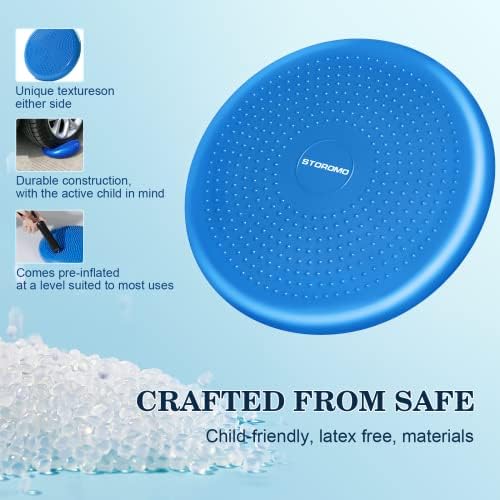 Wobble Cushion，Wiggle Seat，Balance Disc （Extra Thick 34cm/13.4in），for Balance Stability Training, Improve Sitting