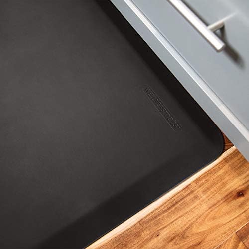 WellnessMats Original Anti-Fatigue Kitchen Mat, 72 Inch by 24 Inch, Black