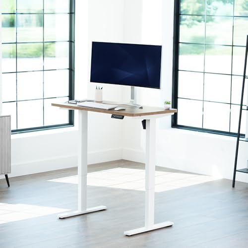 VIVO Reclaimed Wood 43 x 24 in Standing Desk, DESK-KIT-1W4P