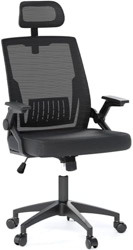 OS MOTOR Ergonomic High-Back Mesh Office Chair with Headrest