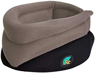 Caldera Releaf Neck Rest – Soft Neck Brace for Neck Pain and Support, Comfortable Neck Brace for Sleeping, Cervical Collar Neck Support Brace for Travel, Reading & Relaxation - Large, Granite