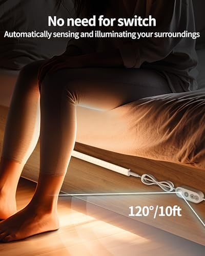 Motion Sensor Dimmable Under Cabinet Lighting, 6000K 12-inch 2 Pack