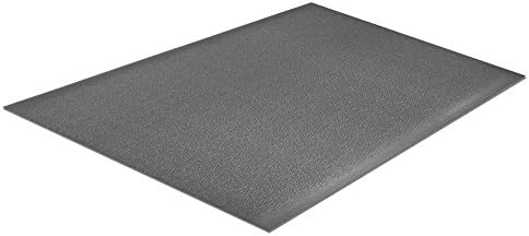 Portico Systems 18030505T Comfort Step 3/8" Anti-Fatigue Mat with Pebble Emboss, Grey, 3' x 5'