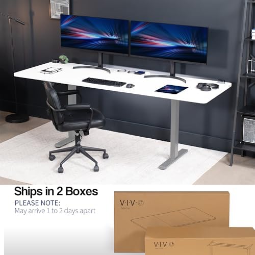 VIVO White 83 x 30 in Standing Desk, DESK-KIT-E2G84-30W