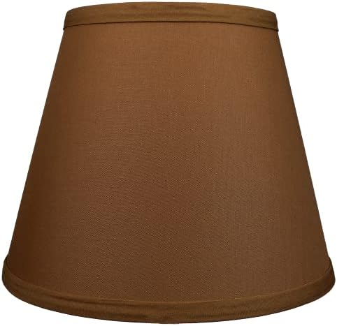 FenchelShades.com Lampshade 6" Top Diameter x 10" Bottom Diameter x 8" Slant Height 6x10x8" with Spider Attachment Diameter 0.4 Inch for Lamps with a Harp (Earth)