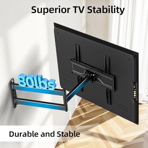 USX STAR Corner TV Wall Mount Long Arm Full Motion for 42 50 55 65 inch TVs
