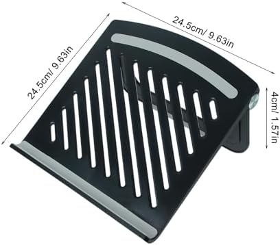 PRETYZOOM Foldable Laptop Stand with Multi Angle Adjustment for Desk Use
