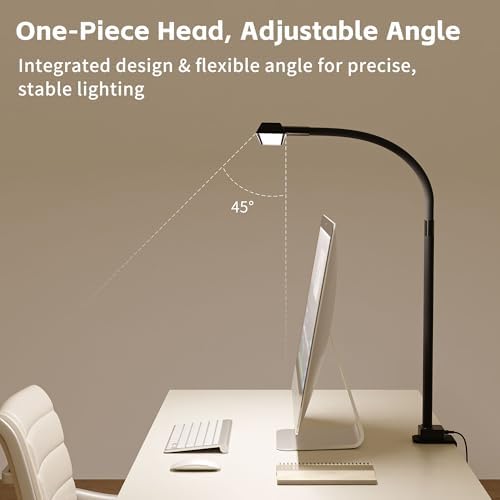 24W LED Desk Lamp with Clamp, 2100LM Ultra Bright Architect Desk Light