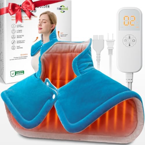 Weighted Heating Pad for Back, Neck & Shoulder Pain Relief