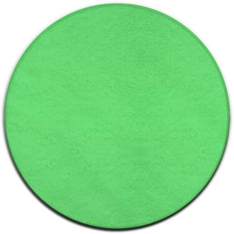 Large Round Area Rug Home Decor Modern Bathroom Rug Kitchen Office Circle Rug for Living Room Sofa Circle Cute Mat Green, 60inch