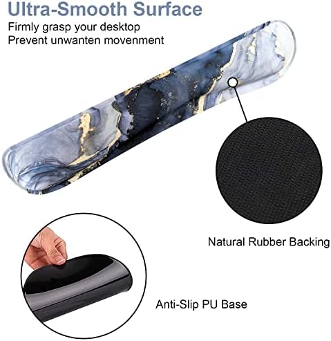 iLeadon Mouse Pad with Wrist Wrist Rest Set, Ergonomic Desk Mat Set