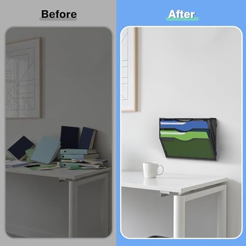 Kuntine.B Wall File Organizer Office Hanging Magazine Holder Wall File Organizer for Office Home