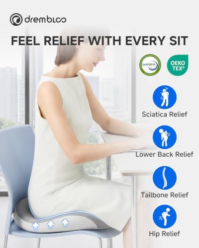 Extra Large Seat Cushion, Office Chair Cushions for Long Sitting Comfort